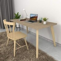 Bàn làm việc chân gỗ decor, bàn học, để máy tính ( 120 x 60cm )