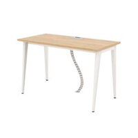 Bàn làm việc chân sắt 1m2 mặt gỗ hiện đại CDGF