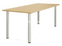 BÀN LÀM VIỆC CHÂN SẮT MẶT GỖ CHÂN BÀN SẮT TRÒN GIÁ RẺ BCT12