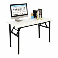 Bàn làm việc chân xếp, gấp gọn, khung sắt dày liên kết chắc chắn, mặt bàn mdf phủ melamin HÀNG LOẠI 1
