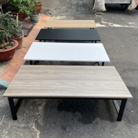 Bàn làm việc chân xếp ,gấp gọn, Ngồi bệt khung sắt dày liên kết chắc chắn, mặt bàn mdf phủ melamin chống xước hàng