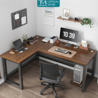 Bàn làm việc chữ L khung sắt mặt gỗ MDF hiện đại thương hiệu TAMI - GM126