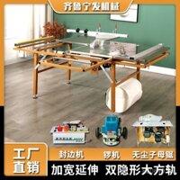 Bàn làm việc chuyên dụng gấp đa chức năng không bụi chế biến gỗ hoàn thiện nhà máy tất cả trong một máy cưa bàn trượt bàn cưa chính xác cao QZ6A