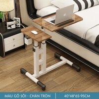 Bàn làm việc di động nâng hạ độ cao thiết kế có bánh xe màu sắc trẻ trung sang trọng