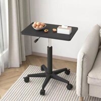 Bàn làm việc di động nhỏ có bánh xe, bàn đứng có thể điều chỉnh độ cao, bàn đầu giường nhỏ, bàn laptop có thể điều chỉnh