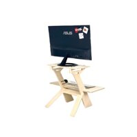 Bàn làm việc đứng PLYWO.STADE-002 | Kệ gỗ để Laptop | D66 x R47 x C77cm | Giảm đau mỏi cổ