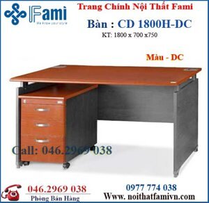 Bàn làm việc Fami CD1800H-DC