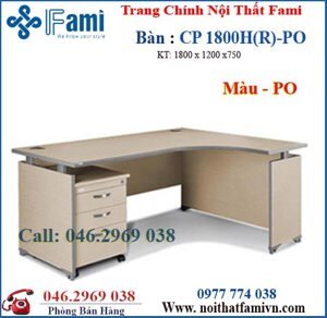 Bàn làm việc Fami CP1800H-R -  màu DC , MB , PO