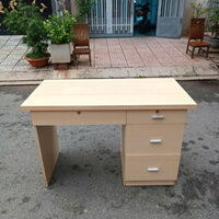 Bàn làm việc full hộc gỗ MDF 1m2 thanh lý