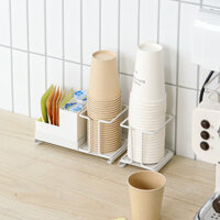 Bàn Làm Việc Gia Đình Không Đục Lỗ Dùng Một Lần Cốc Cà Phê Đường Trà Sữa Lưới Hộp Bảo Quản Thanh Túi Trà Hộp Bảo Quản