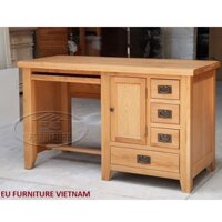 Bàn làm việc gỗ sồi Mỹ dài 1m35