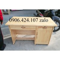 bàn làm việc gỗ thông ghép