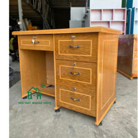 Bàn làm việc gỗ thông màu nâu 4 hộc kéo - ship nhanh biên hòa