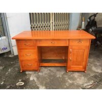 BÀN LÀM VIỆC GỖ THÔNG TỰ NHIÊN 1M4 BÀN GIÁM ĐỐC GIÁ RẺ