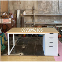 BÀN LÀM VIỆC IKEA D1M6 (hình thật).