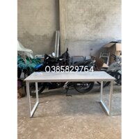 Bàn làm việc  khung sắt sơn chuyên dụng gỗ mdf giá xưởng (hình thật)