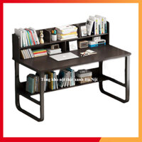 Bàn Làm việc kiểm giá sách chân sắt chữ U