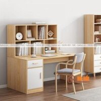 Bàn làm việc liền giá sách BLG12