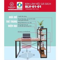 Bàn làm việc liền giá sách Xuân Hoà BLV-01-01