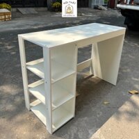 Bàn làm việc máy tính bàn học sinh gỗ nhiều ngăn MDF chống thấm kết hợp kệ sách tiện dụng - BÀN 02