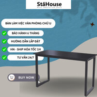 Bàn làm việc, văn phòng, bàn học chân sắt chữ U