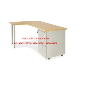 Bàn làm việc văn phòng lượn trái NT190 BLT14CT-HS3