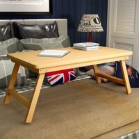 Bàn Làm Việc,Học Tập Gấp Gọn Chân Xếp Gỗ Tự Nhiên Kích Thước 40x60 Siêu Chắc