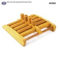 Bàn lăn chân 4 trục bi đứng massage gỗ cỡ lớn - giúp lưu thông máu - MH865- HAHANCO