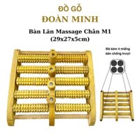 Bàn lăn chân gỗ 📌FREESHIP📌 Bàn lăn massage chân 4 trục cỡ lớn giúp lưu thông máu (M1)