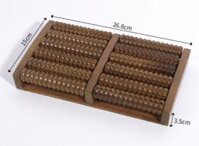 Bàn lăn gỗ massage chân 6 hàng loại lớn