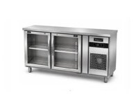 Bàn lạnh quầy Bar 2 cánh kính
