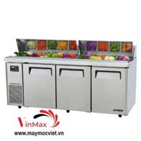 Bàn lạnh salad 3 cánh inox 1m8 Turbo Air KHR18-3