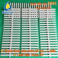 Bán lẻ 01 mét Thanh thoát nước tràn hồ bơi – chiều rộng 20cm; chiều dày 2,3cm; loại 1 chấu, nhựa PP / Nan thu nước tràn