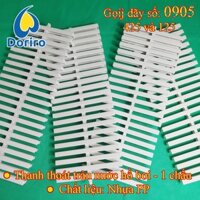 Bán lẻ 01 mét Thanh thoát nước tràn hồ bơi – chiều rộng 18cm; chiều dày 2,3cm; loại 1 chấu, nhựa PP / Nan thu nước tràn