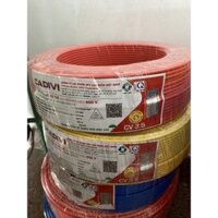 BÁN LẺ 10M - Dây điện Cadivi đơn 3.5 - cv3.5 lõi 7 sợi GIAO MÀU NGẪU NHIÊN