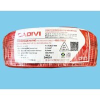 bán lẻ 10m - Dây điện đơn Cadivi CV 2.5mm  - ( hàng chính hãng )
