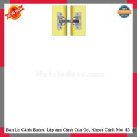 Bản Lề Cánh Bướm, Lắp âm Cánh Cửa Gổ, Khoét Cánh Mòi 45 độ CARINY ZC119