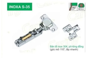 Bản lề Caniry giảm chấn S35