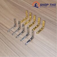 Bản lề chữ L mở 95 độ W - 058 mầu bạc, mầu vàng - Màu bạc  4 cái