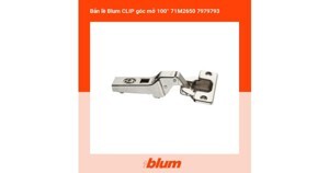 Bản lề CLIP góc mở 100° Blum 71M2650