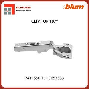 Bản lề CLIP top không bật góc mở 107° dành cho cửa dùng TIP-ON Blum 74T1550.TL
