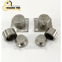 Bản lề cối xoay 360 độ phi 42/45mm inox xịn 1kg/ quả, Bản lề cửa inox nhà cổ, nhà gỗ - Khoá Hoàng Yến