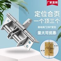 Bản lề đóng cửa tự động, bản lề cửa gỗ, đóng cửa đa chức năng với khả năng định vị 90 độ, 4inch bản lề lò xo cửa vô hình