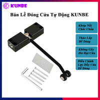 Bản Lề Đóng Cửa Tự Động Mẫu Mới KUNBE Điều Chỉnh Lực Đẩy Dễ Dàng, Không Gây Hư Hỏng Cửa - Màu Đen