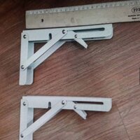 Bản lề gấp gọn thông minh, bộ giá đỡ ke bàn gấp thông mihh treo tường Sunha Size 25cm CHOTO8879