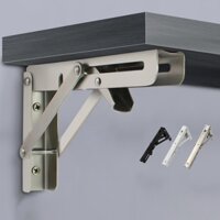 Bản lề gập INOX thông minh Giá đỡ kệ gỗ treo tường gấp gọn chịu lực dài 20 30 40 50cm