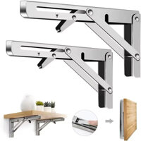 Bản Lề Gập inox Thông Minh, Kệ Treo Trường Cao Cấp, Giá Đỡ Treo Tường Inox, Bản Lề Gập INOX 25-30-35 (1 bộ)