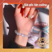 [Bán Lẻ - GIÁ SỈ] Vòng Tay Phong Thủy Đá M Trăng Tự Nhiên   nữ mệnh Kim Thuỷ - Phong Thuỷ Tây Tạng