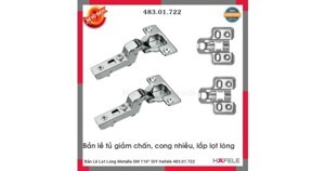 Bản lề giảm chấn Inox lọt lòng Hafele 483.01.722