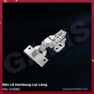 Bản lề giảm chấn lắp cong toàn phần Garis GH08C